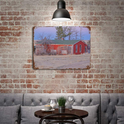 Design Rusty Metal Sign(Horizontal) 11.8"×15.7"