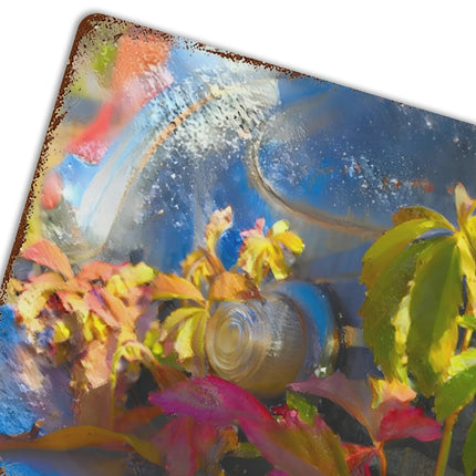 Design Rusty Metal Sign(Horizontal) 11.8"×15.7"