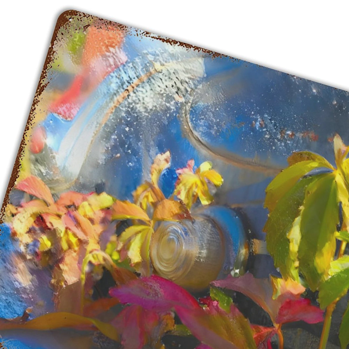 Design Rusty Metal Sign(Horizontal) 11.8"×15.7"