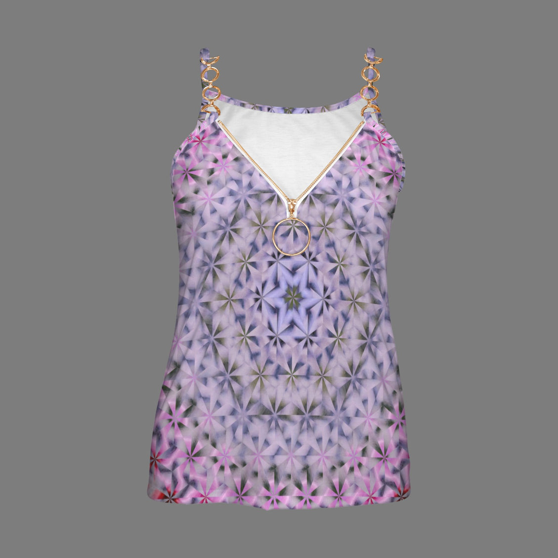V Neck Chain Cami Wildflowers