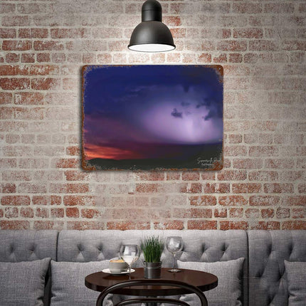 Design Rusty Metal Sign(Horizontal) 11.8"×15.7"