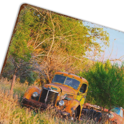 Design Rusty Metal Sign(Horizontal) 11.8"×15.7"