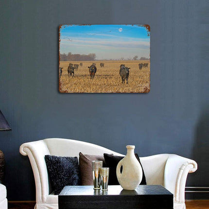 Design Rusty Metal Sign(Horizontal) 11.8"×15.7"