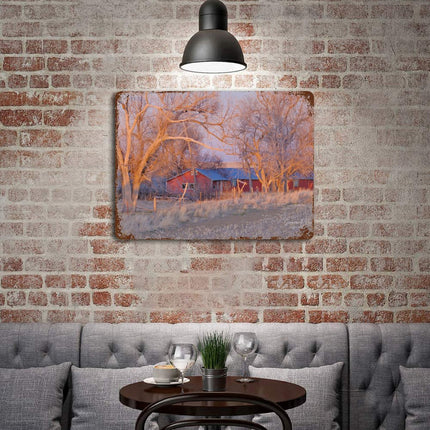 Design Rusty Metal Sign(Horizontal) 11.8"×15.7"