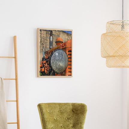 Design Diamond Painting 16"×20"(Vertical) Old Tractor