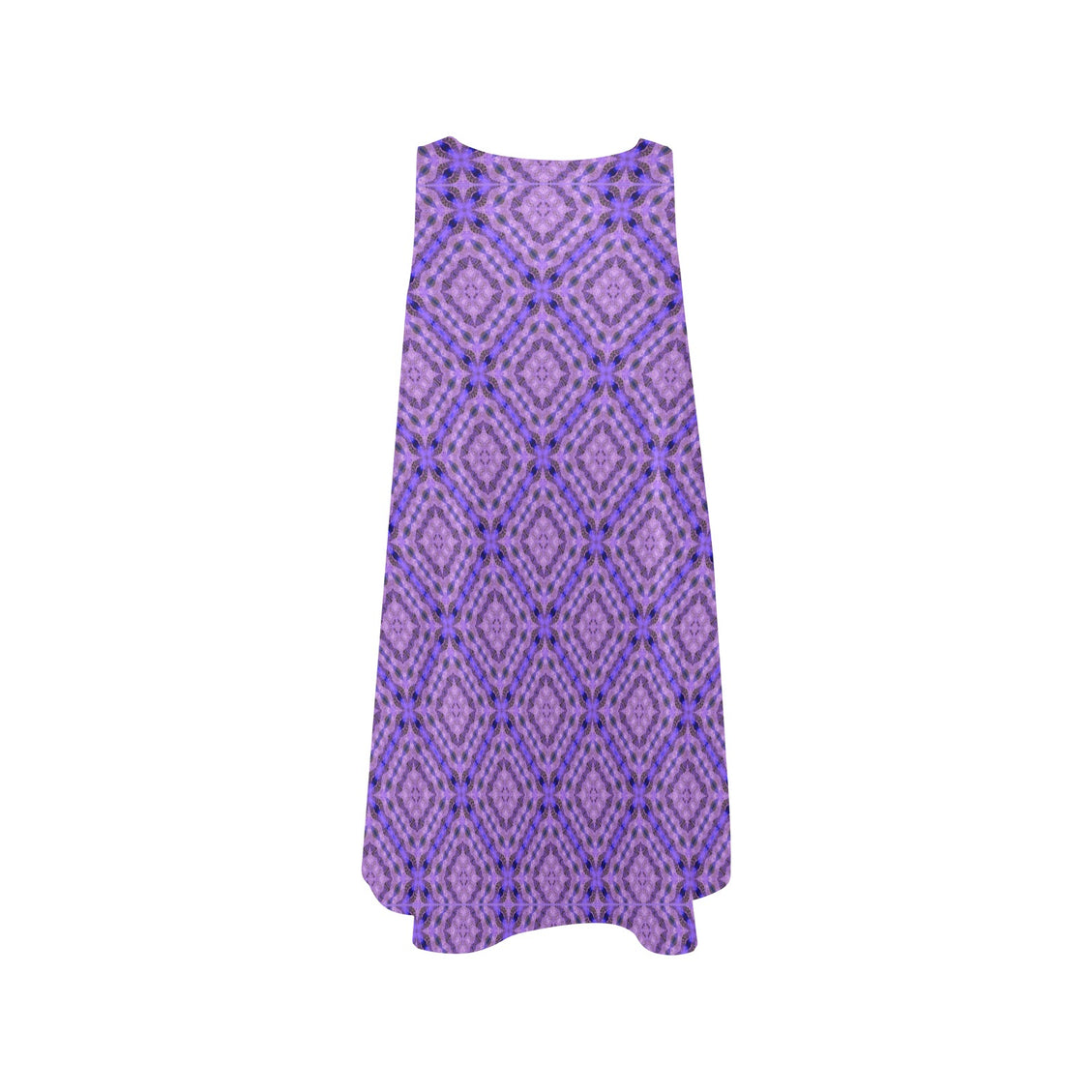 Tank Dress Purple and Blue Graphic