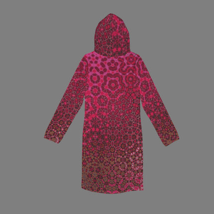 Hoodie Dress Red Leaves Penrose