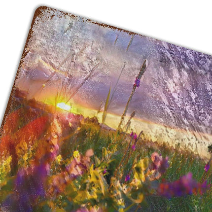 Design Rusty Metal Sign(Horizontal) 11.8"×15.7"