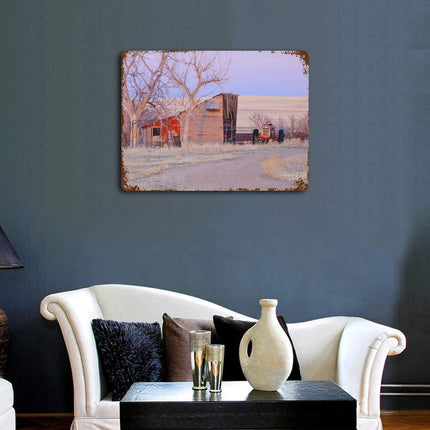 Design Rusty Metal Sign(Horizontal) 11.8"×15.7"
