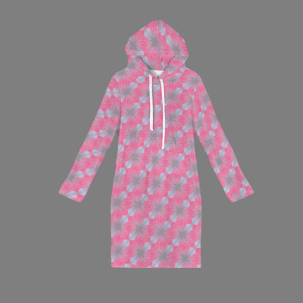 Hoodie Dress Pink and Gray Butterfly Balm