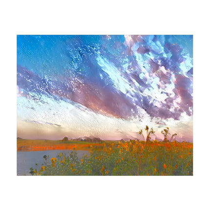 Design Diamond Painting 20"×16"(Horizontal) Shadehill Sunflowers at Sunset