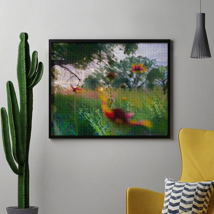 Design Diamond Painting 20"×16"(Horizontal) Wildflowers on the Grand River