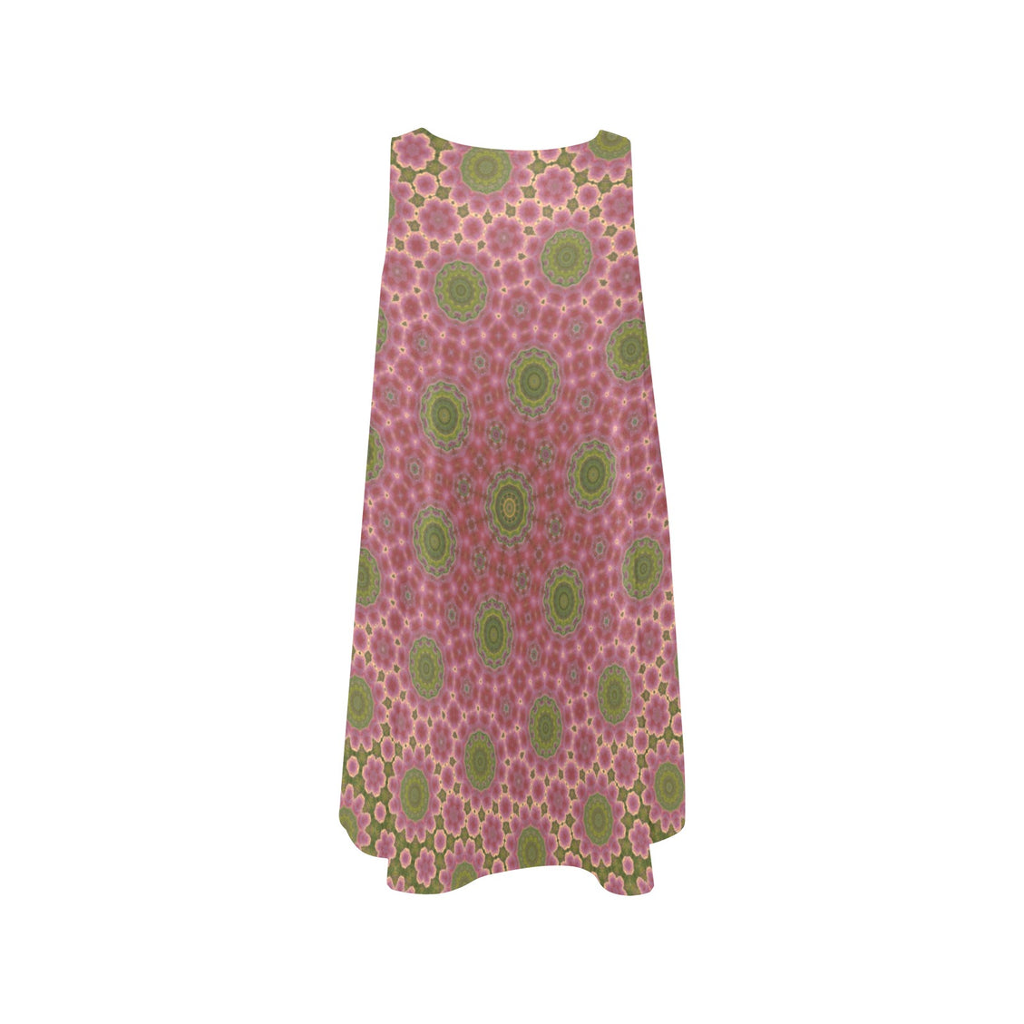 Tank Dress Cactus in Bloom Pink and Sage