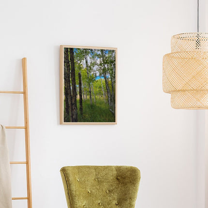 Design Diamond Painting 16"×20"(Vertical) Aspens in Wyoming