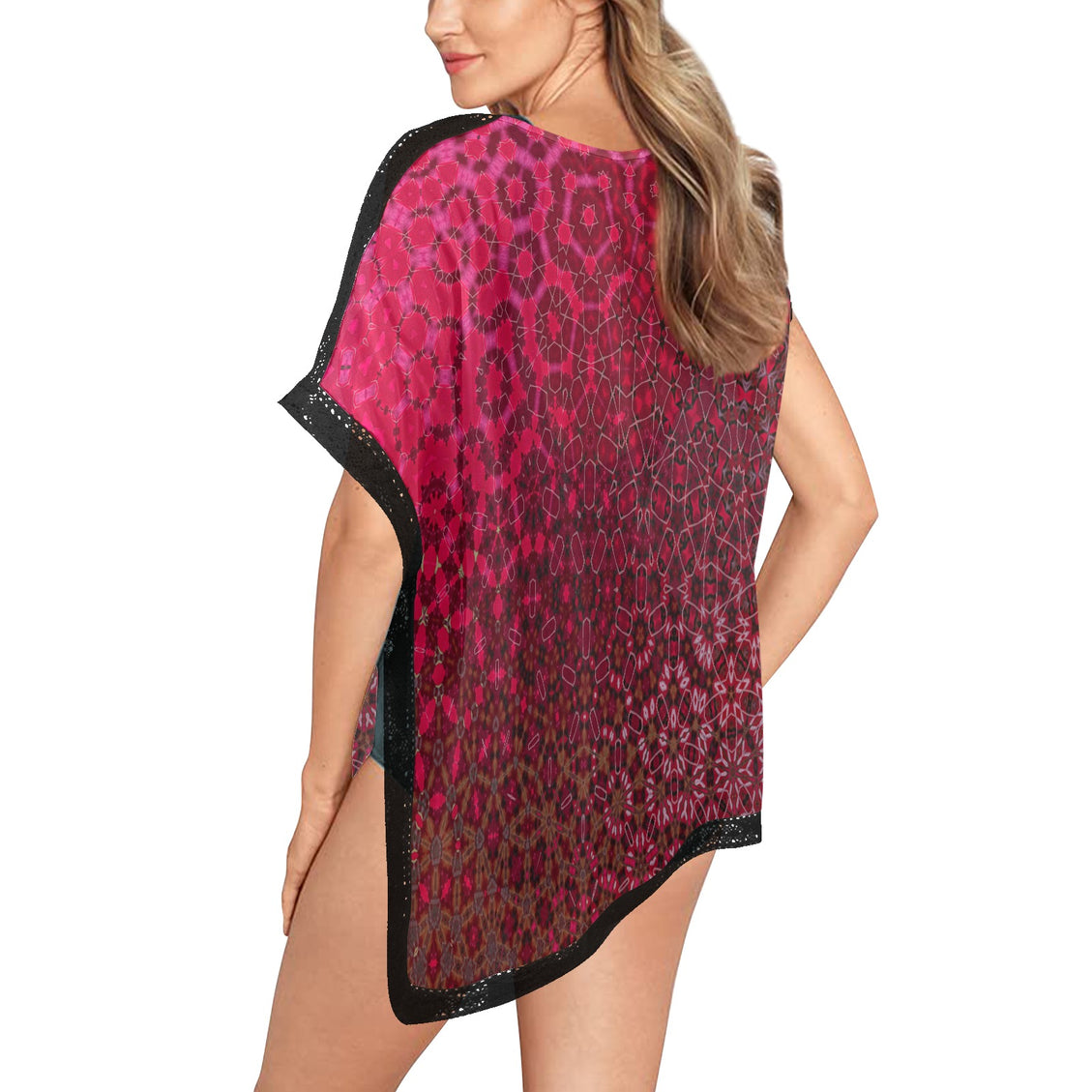 Cover Up Red Leaves Penrose with Black Trim