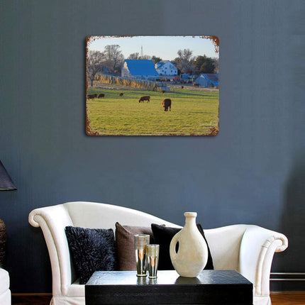 Design Rusty Metal Sign(Horizontal) 11.8"×15.7"