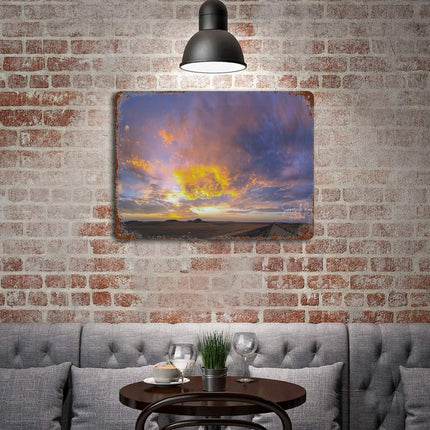 Design Rusty Metal Sign(Horizontal) 11.8"×15.7"