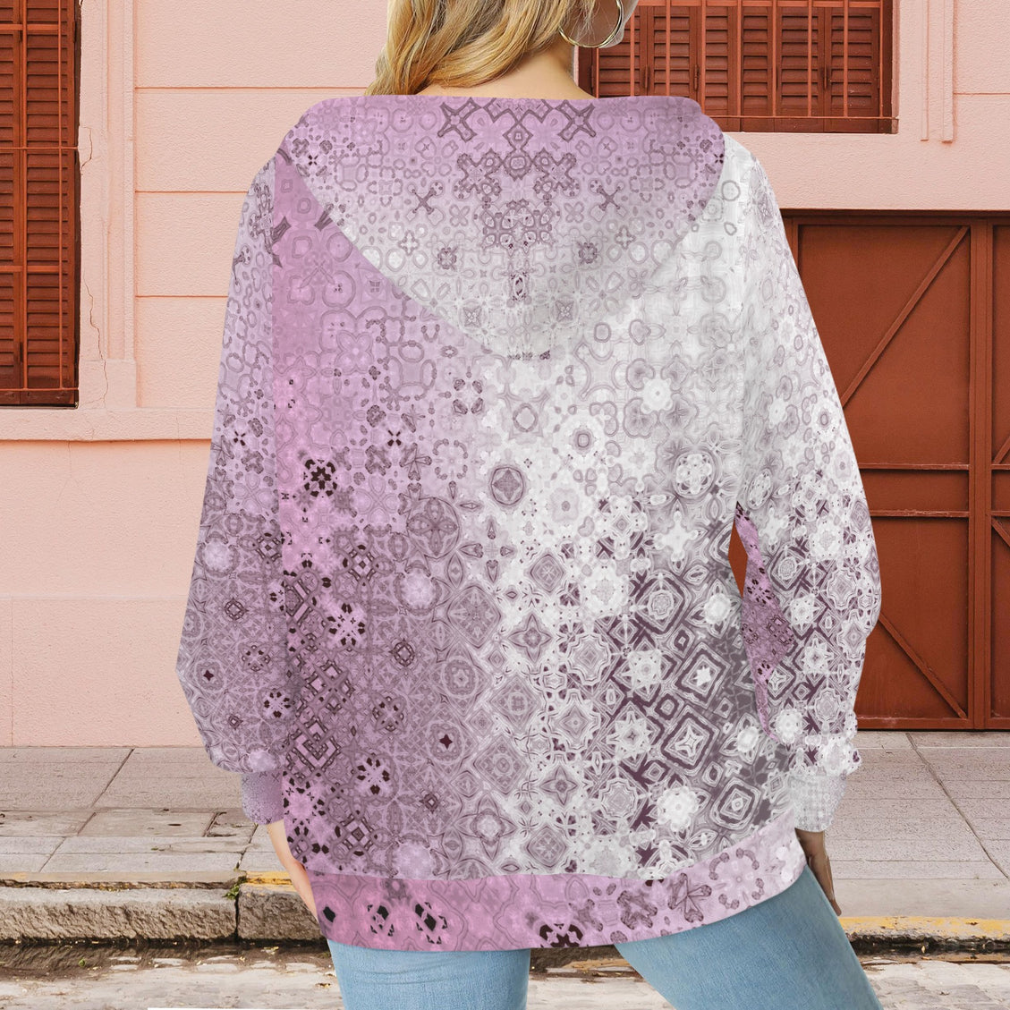 Hoodie Pink Glass Ombre