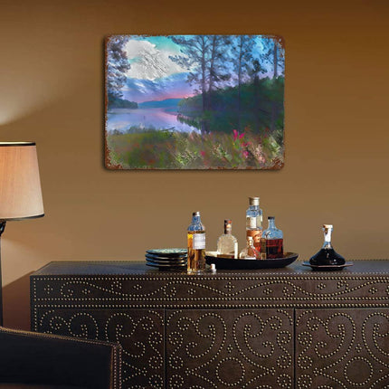 Design Rusty Metal Sign(Horizontal) 11.8"×15.7"