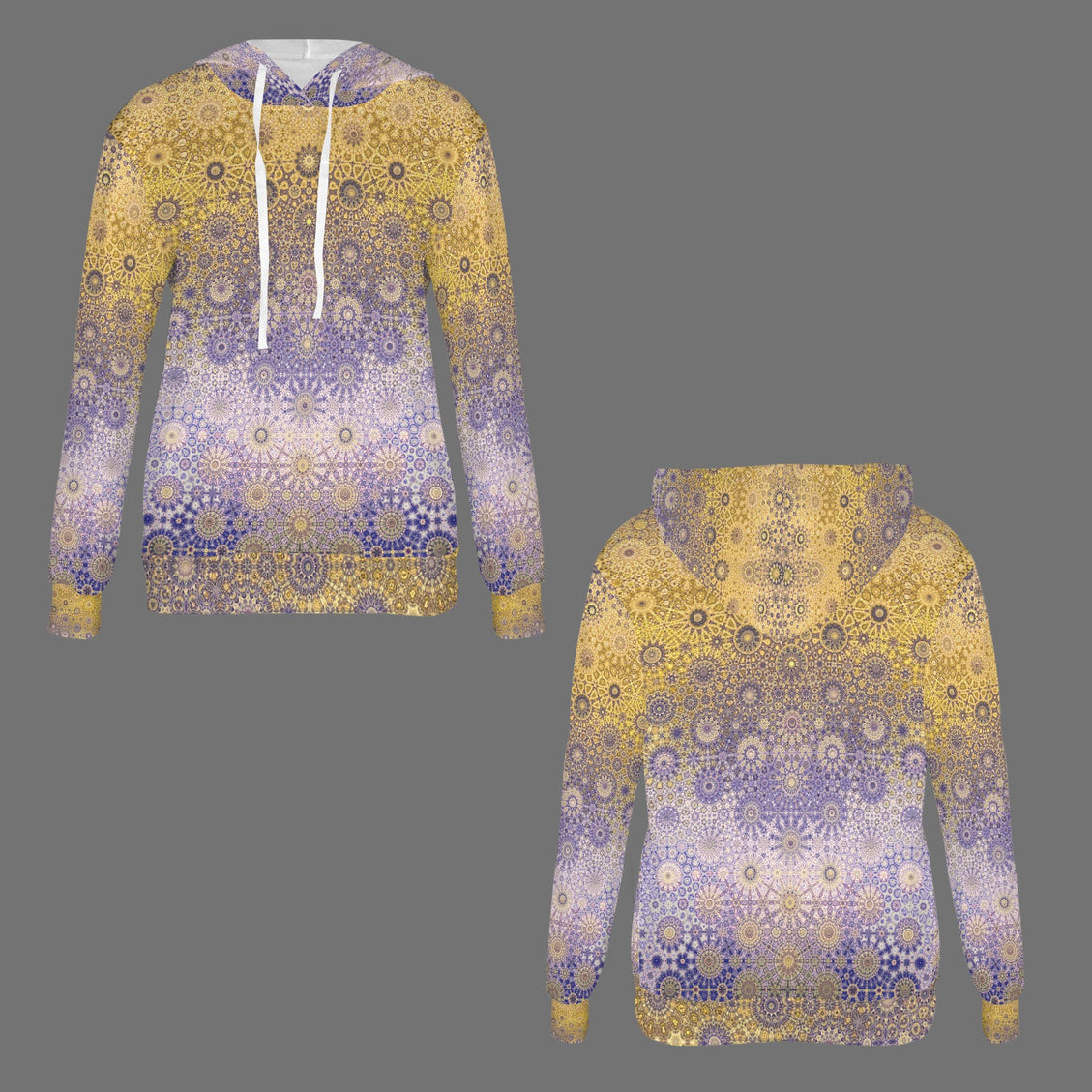 Hoodie Gold and Lavendar Lake Reflections