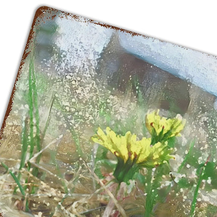 Design Rusty Metal Sign(Horizontal) 11.8"×15.7"