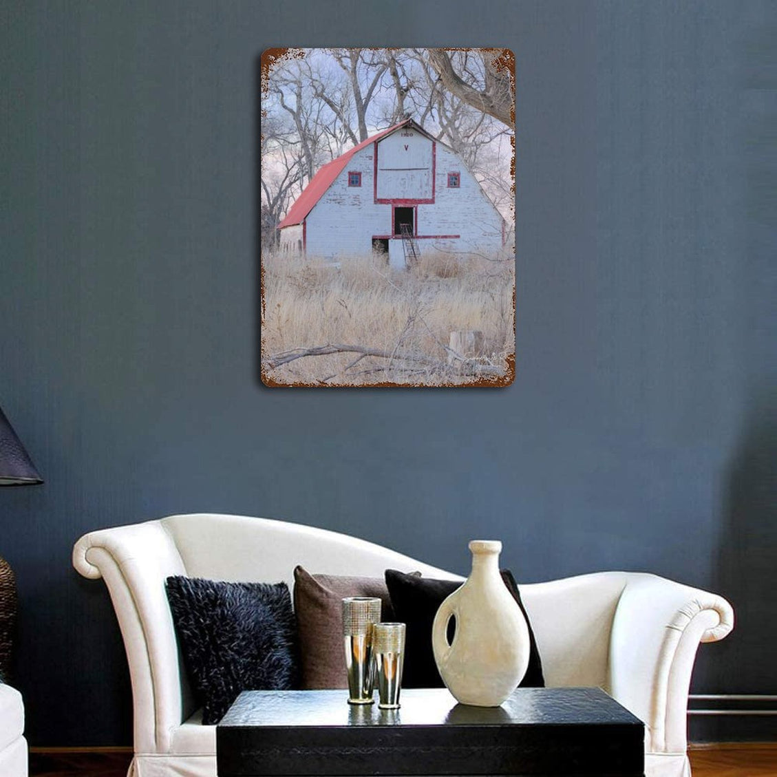 Design Rusty Metal Sign (Vertical) 15.7‘’×11.8‘’