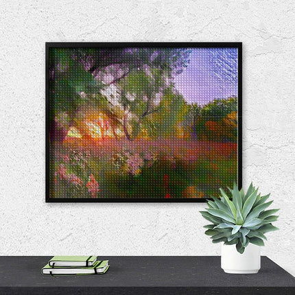 Design Diamond Painting 20"×16"(Horizontal) Summer on the Grand River III