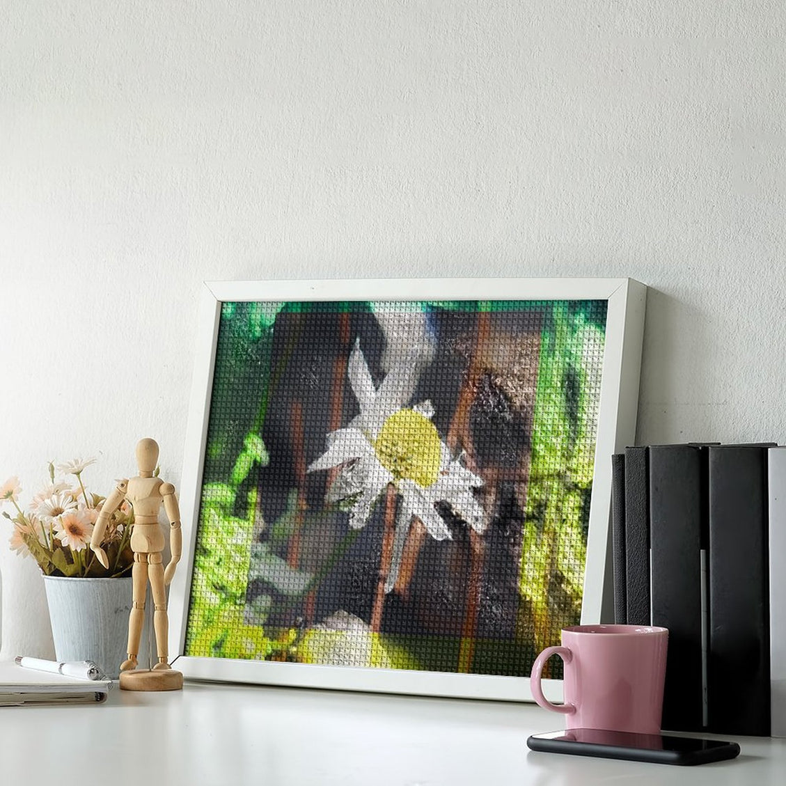 Design Diamond Painting 20"×16"(Horizontal) Daisy in Spearfish Canyon II