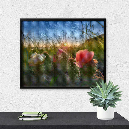 Design Diamond Painting 20"×16"(Horizontal) Cacti in Bloom Hugh Glass Park