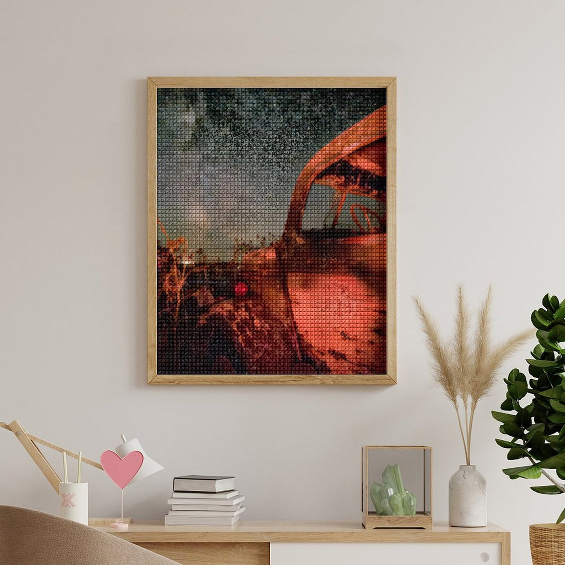 Design Diamond Painting 16"×20"(Vertical) MIlky Way Truck