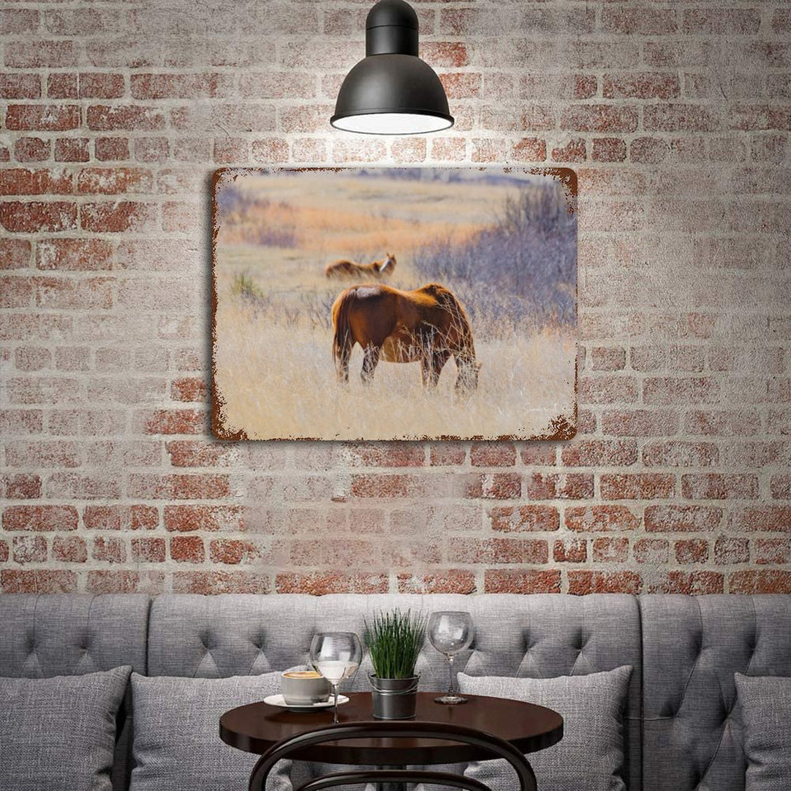 Design Rusty Metal Sign(Horizontal) 11.8"×15.7"