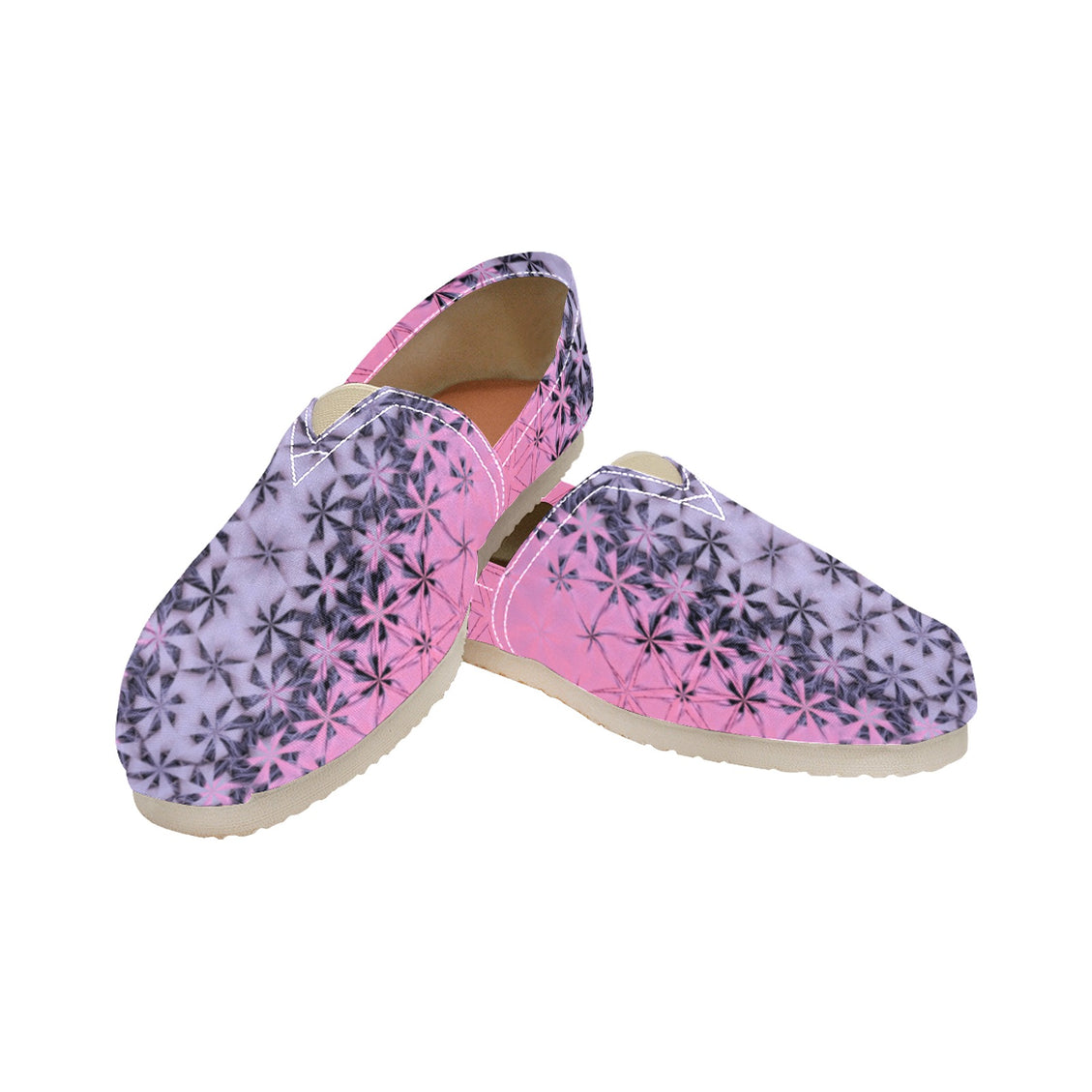 Espadrilles Canvas Summerville Sunset Pink and Lavendar