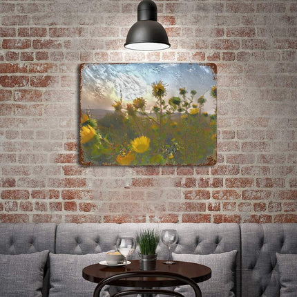 Design Rusty Metal Sign(Horizontal) 11.8"×15.7"