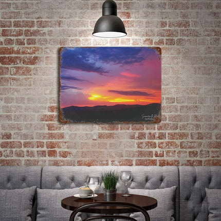 Design Rusty Metal Sign(Horizontal) 11.8"×15.7"