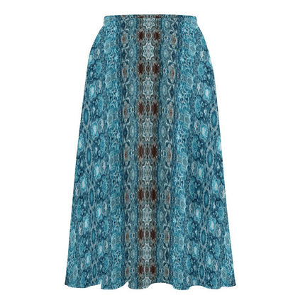 Layered Chiffon Skirt Blue Glass Ombre