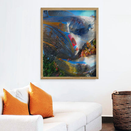 Design Diamond Painting 16"×20"(Vertical) Old Car Autumn
