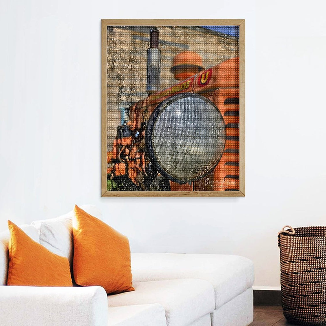 Design Diamond Painting 16"×20"(Vertical) Old Tractor