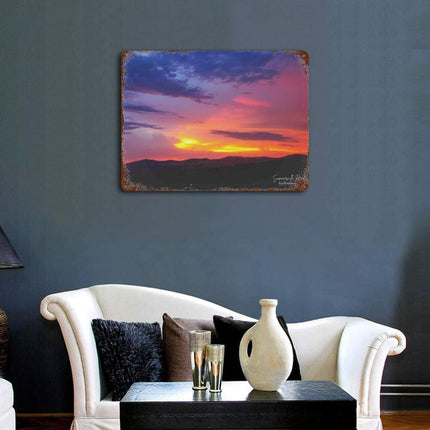 Design Rusty Metal Sign(Horizontal) 11.8"×15.7"