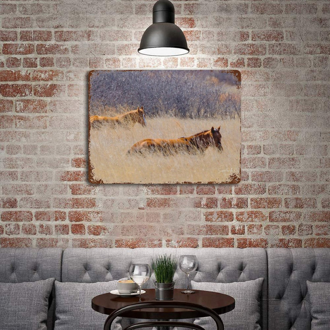 Design Rusty Metal Sign(Horizontal) 11.8"×15.7"