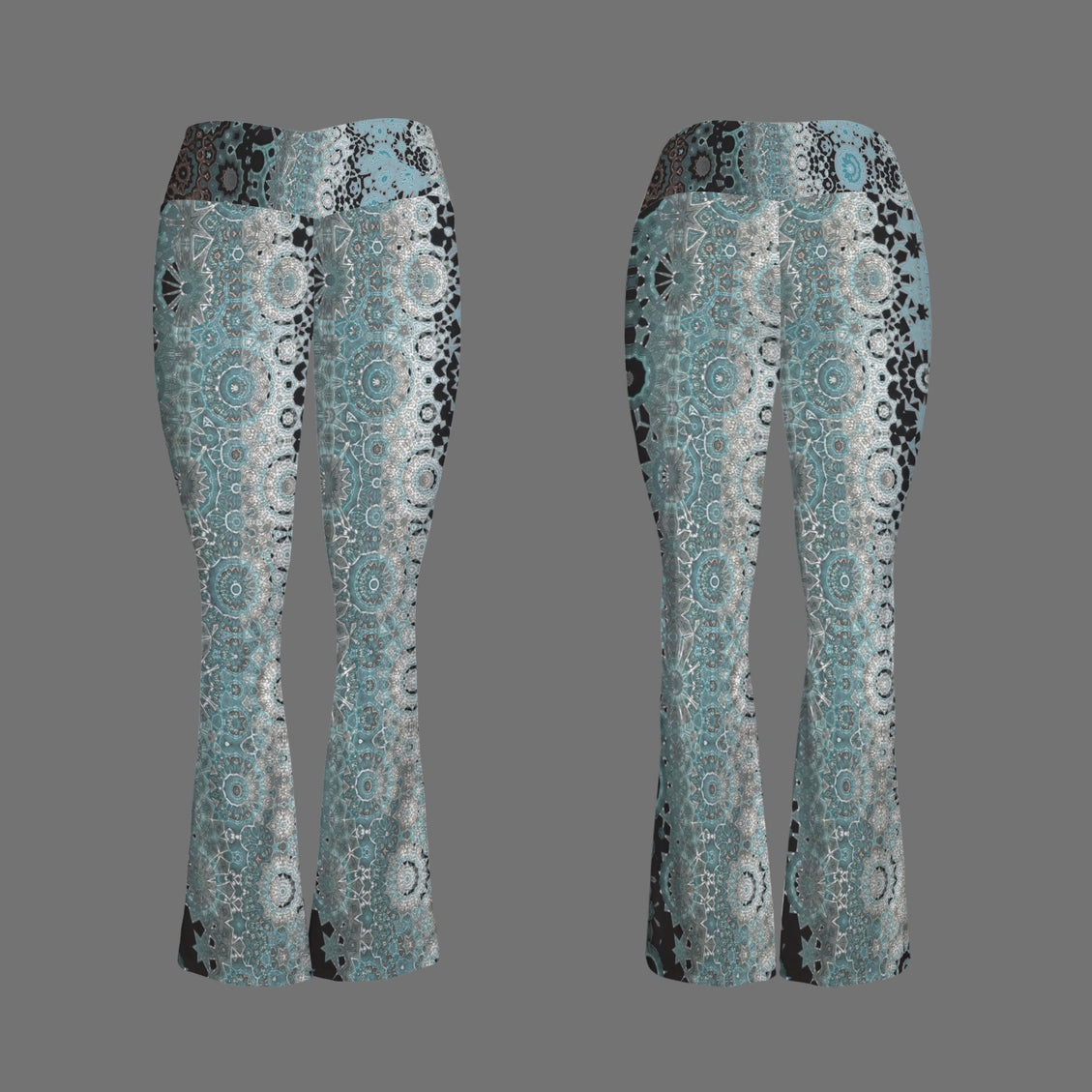 Flare Leggings Blue Glass Ombre