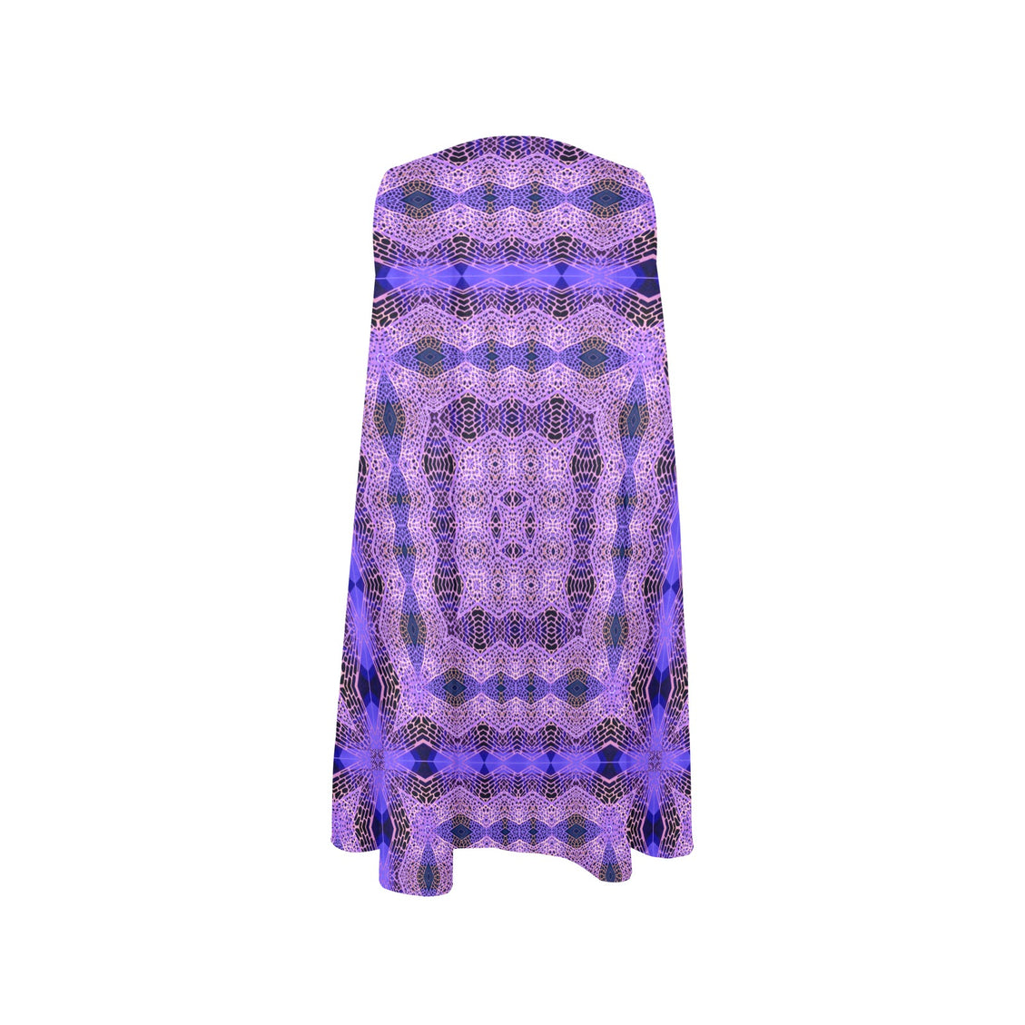 Tank Dress Purple Blue Graphic