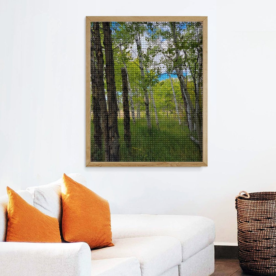 Design Diamond Painting 16"×20"(Vertical) Aspens in Wyoming