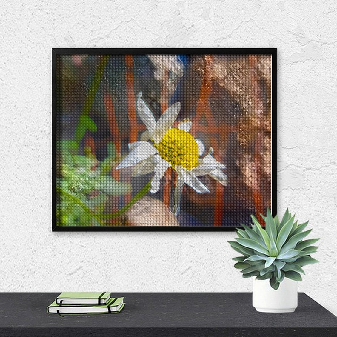 Design Diamond Painting 20"×16"(Horizontal) Daisy in Spearfish Canyon