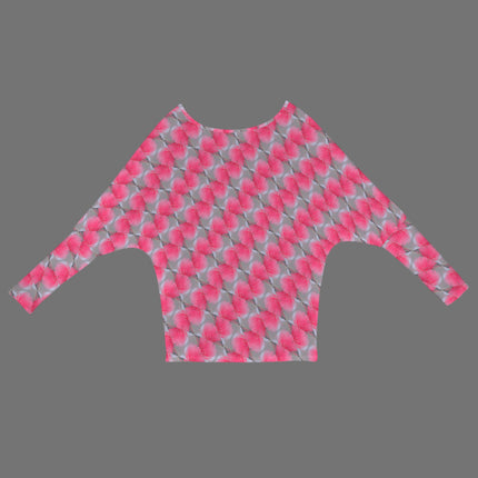 Batwing Long Sleeve Sweater Pink Butterfly Balm
