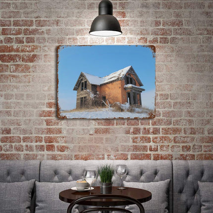 Design Rusty Metal Sign(Horizontal) 11.8"×15.7"