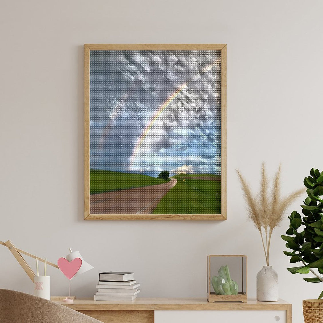 Design Diamond Painting 16"×20"(Vertical) Rainbow