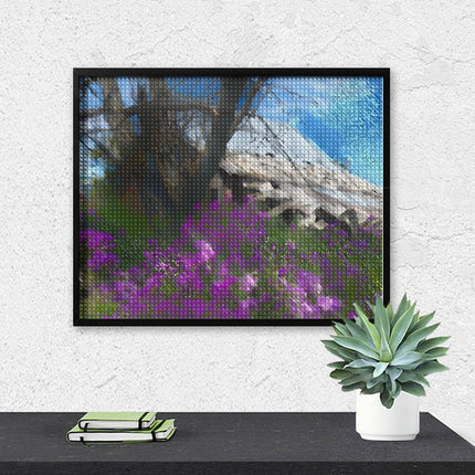 Design Diamond Painting 20"×16"(Horizontal) Dames Rocket Barn
