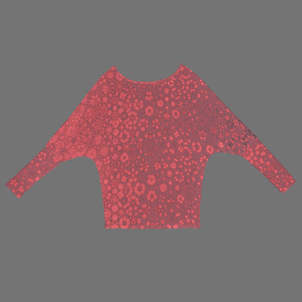 Batwing Long Sleeve Sweater Red Milkweed
