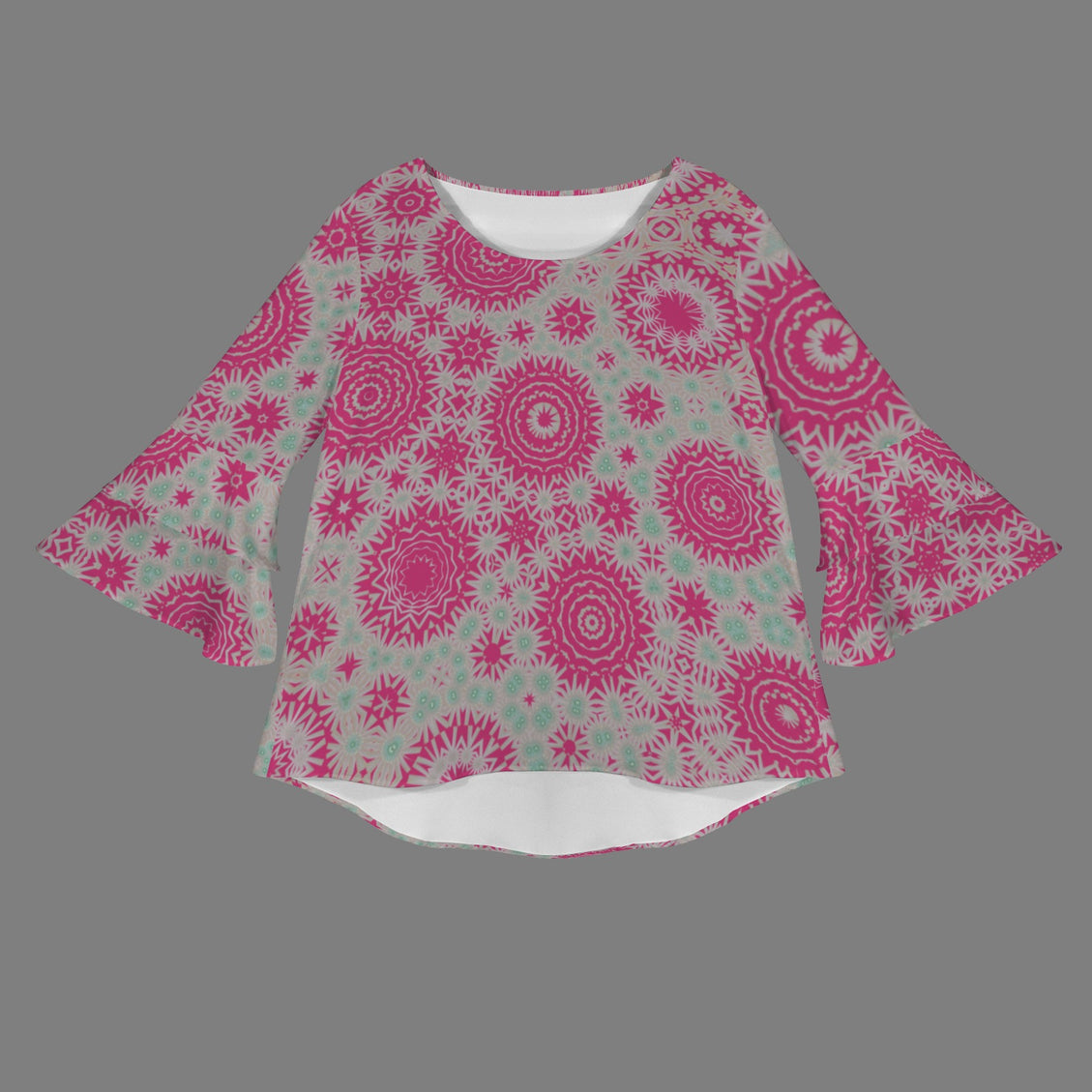 Layered Flare Sleeve Petunias