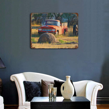 Design Rusty Metal Sign(Horizontal) 11.8"×15.7"